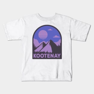 Kootenay national park retro Kids T-Shirt